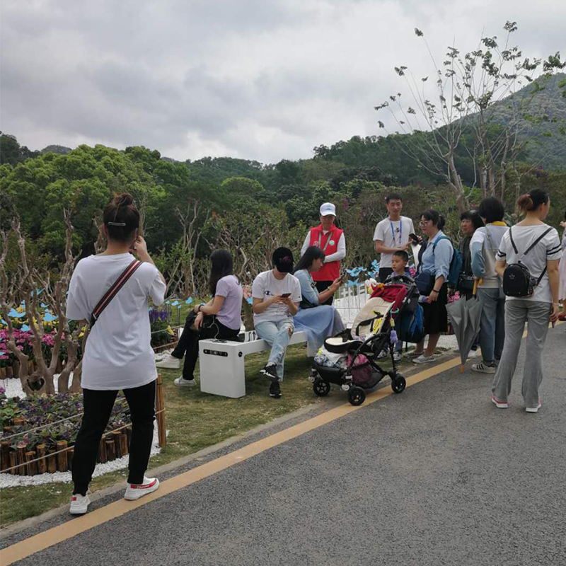 I banchi di Weiyin Solar Smart causano grande preoccupazione alla fiera dei fiori GBA 2019
