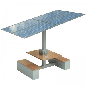 Tabella di ricarica solare Stazioni di lavoro Campus Produttività energetica sostenibile