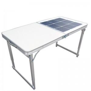 Tavolo solare pieghevole portatile per l'affare di ricarica per tavolo da lavoro pieghevole da cucina per campeggio all'aperto