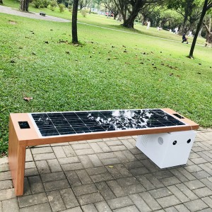 Banco Backless del giardino della mobilia all'aperto solare astuta astuta di progettazione moderna 2019