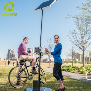Stazione esterna di ricarica per telefonia mobile solare per Smart City
