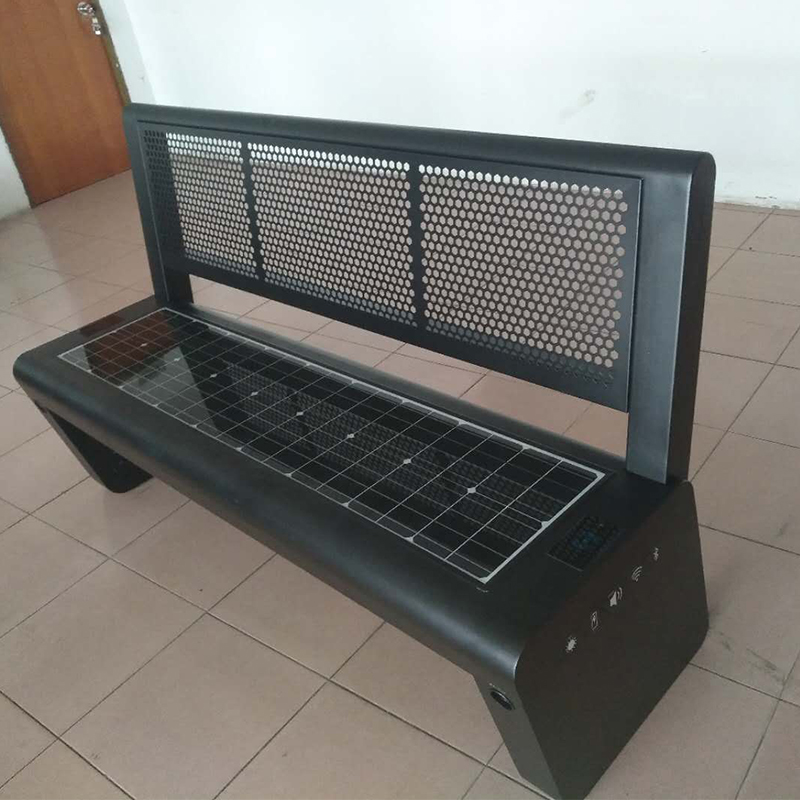 Produttore di panchina da giardino solare per sedili urbani con ricarica wireless
