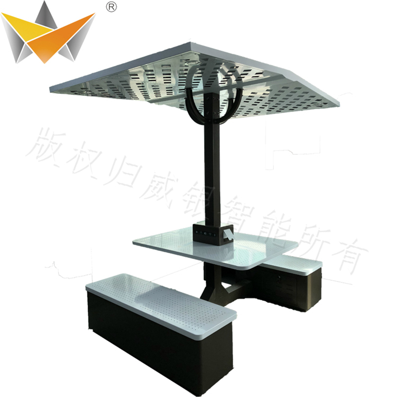 Panca da tavolo solare di alta qualità dal design unico Urban Street Smart Furniture